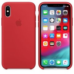 Capa de silicone para iPhone X e Xs - Vermelho - loja online