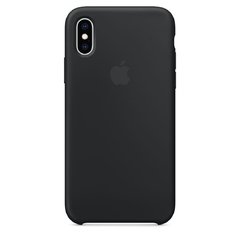 Capa de silicone para iPhone X e Xs - Preto