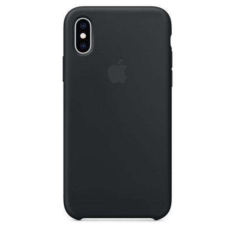 Capa de silicone para iPhone X e Xs - Preto