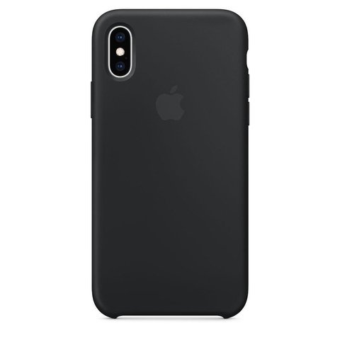 Capa de silicone para iPhone Xs Max - Preto