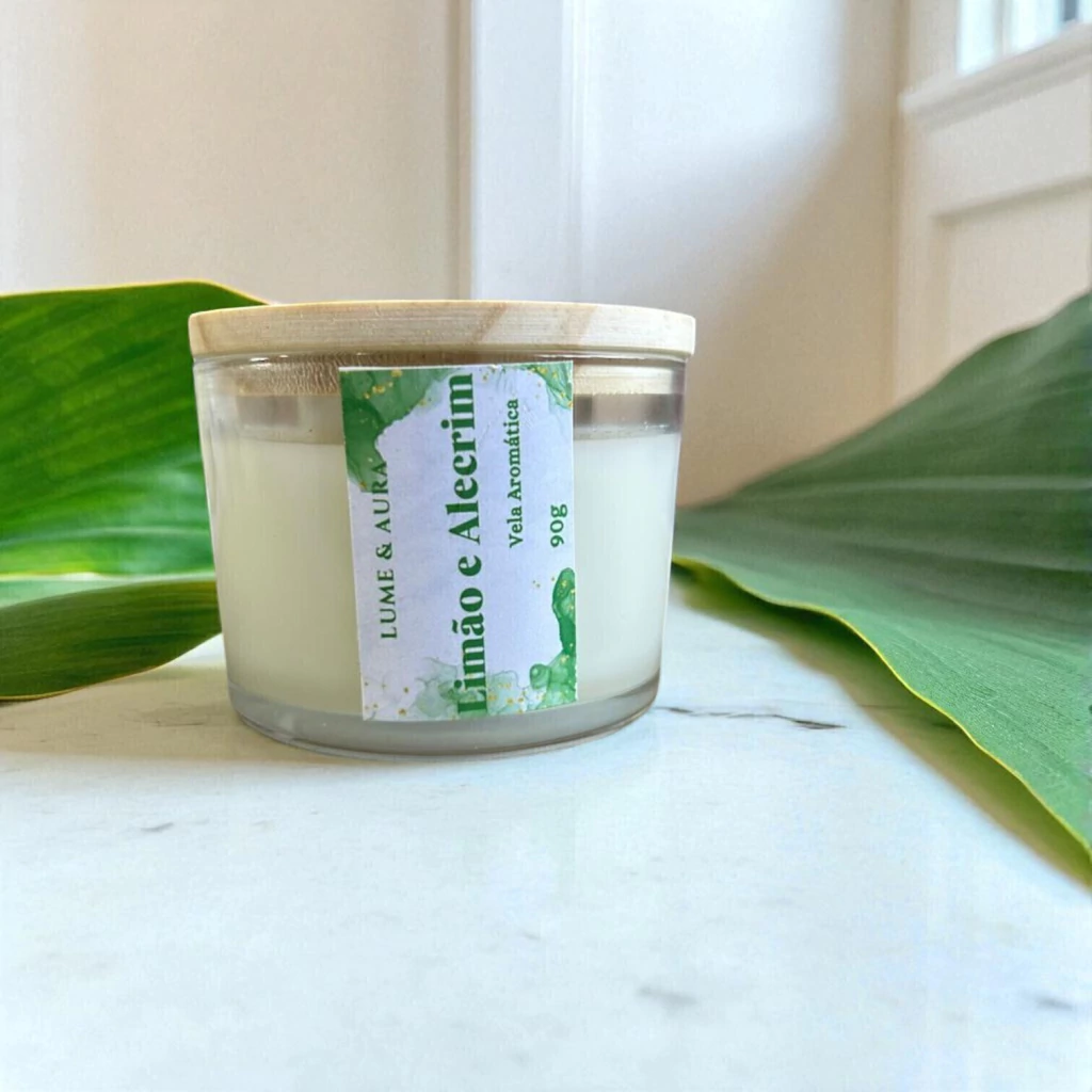 Vela Aromática Premium Limão e Alecrim 90g