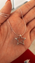 Dije estrella pasante de plata 925 - tienda online