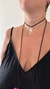 Collar multiusos gamuza negra - Joyas Lua .com