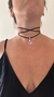 Collar multiusos gamuza negra - tienda online