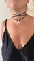 Imagen de Collar multiusos gamuza negra