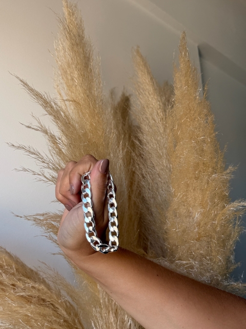 Pulsera Grumet de acero quirúrgico blanco - comprar online