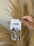 Aros Gota Facetados de acero quirúrgico blanco - Joyas Lua .com