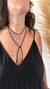 Collar multiusos gamuza negra - tienda online