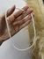 Collar Perlas de acero quirúrgico blanco en internet