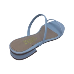 Rasteira Laia - azul aquca - Insanas e Santas Shoes