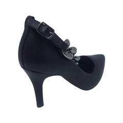 Scarpin EVE PRETO - com detalhe em corrente Onix na internet