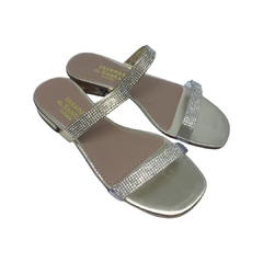 Rasteira LARI - em STRASS - DOURADA - comprar online