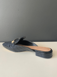 Mule Croco Preta - comprar online