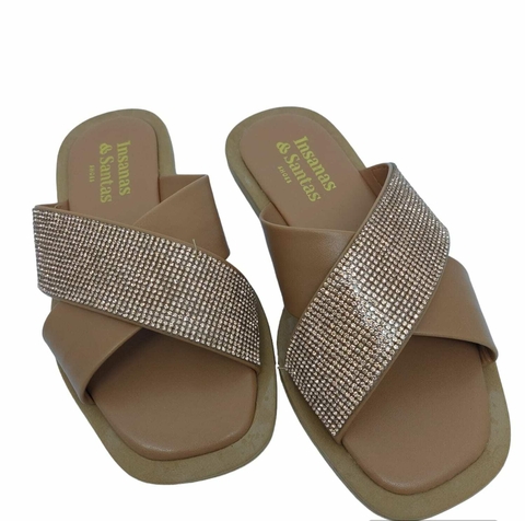 PAPETE LUNA- STRASS CARAMELO