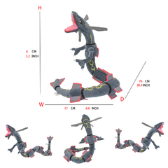 Pelúcia Rayquaza shiny pokémon - comprar online