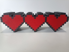 Porta lápis pixel heart Minecraft na internet