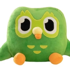 Pelúcia coruja Duolingo