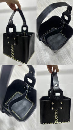 CANASTA DE CUERO - capri accesorios
