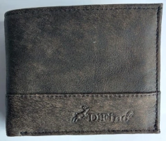 Billetera en Cuero Color Café Envejecido