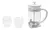 Set Hudson Cafetera Embolo 600 Ml + 2 Vasos Hudson Oficial CMSET85 - comprar online