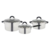 BATERIA ACERO INOX 6 PIEZAS GIM11 HUDSON