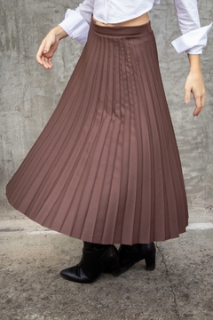 FALDA PLISADA AUDREY (GU6048) - tienda online
