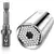 Soquete Catraca Universal Dtools com adaptador de bit, ideal para reparos manuais.