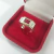 Anel masculino de prata 925 com pedras de zirconia - comprar online