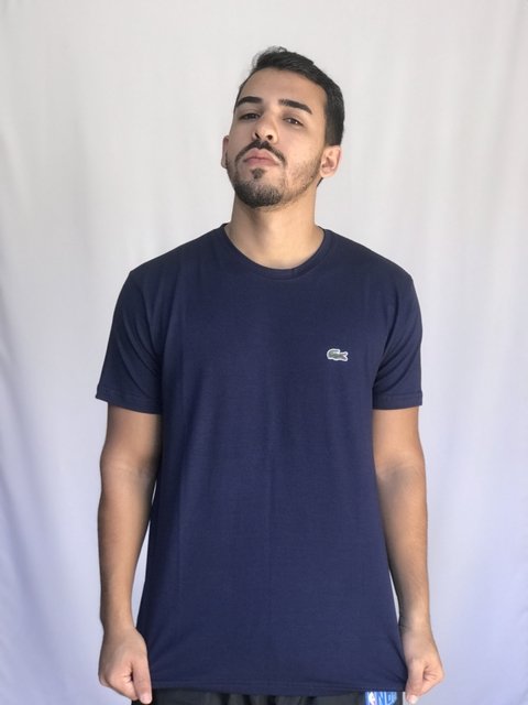 Camiseta Lacoste Lisa Azul Marinho
