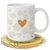 CANECA Meu Amor tem 4 patas - Raça Bulldog Francês (cinza e branco) - comprar online