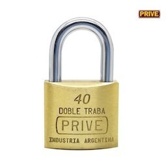 candado doble traba 40mm prive