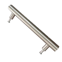 Barral cilindrico diam 38mm Acero inox c/tornillos y tapas