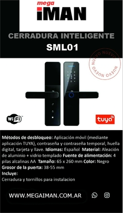 CERRADURA INTELIGENTE SMART LOCK SML01