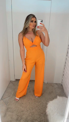 Macacão Gatabakana Pantalona Laranja P - comprar online