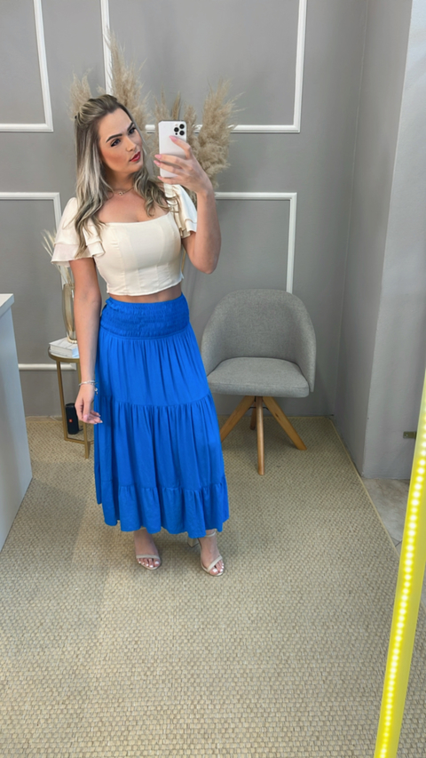 Saia Longa Azul