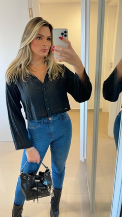 Camisa MYFT Cropped Preto - Closet de Luxo