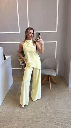 Conjunto alfaiataria amarelo PP - loja online