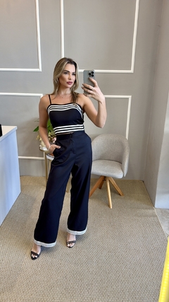 Conjunto blusa e calça preto - Closet de Luxo