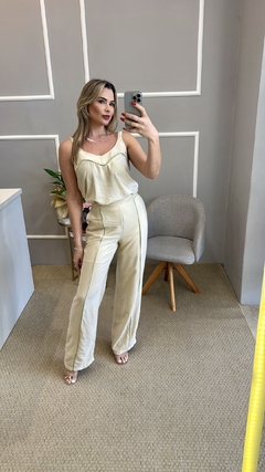 Conjunto viscose marfim - loja online