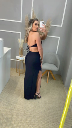 Conjunto Closet Cropped e Saia Longa Pt P - Closet de Luxo