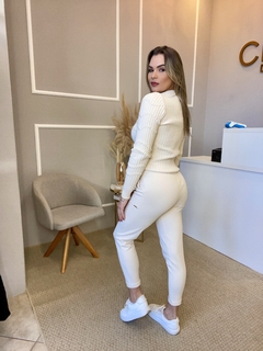 Blusa Anselmi texturizada creme U - comprar online