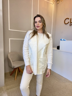 Casaco Anselmi off white G - Closet de Luxo