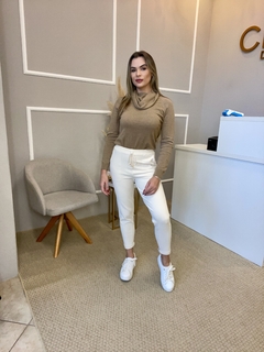 Blusa Anselmi gola boba marrom - Closet de Luxo