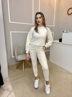 Calça Anselmi creme PP - loja online
