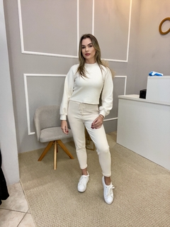 Blusão Gatabakana textura off white - Closet de Luxo