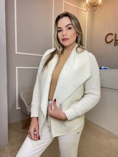 Casaco Anselmi off white pontas P - loja online