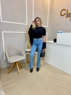 Calça jeans reta c/ elastano 36 - Closet de Luxo