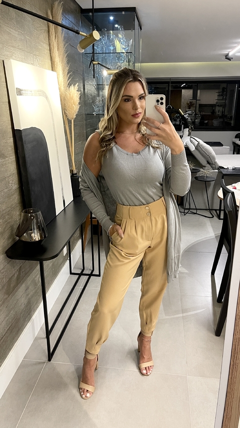 Conjunto twinset cinza U