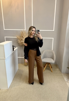 Imagem do Calça alfaiataria wide marrom