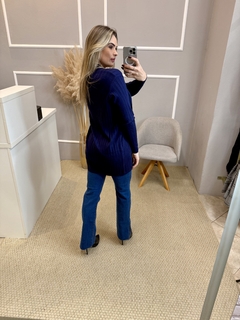 Casaqueto em modal azul marinho U - comprar online